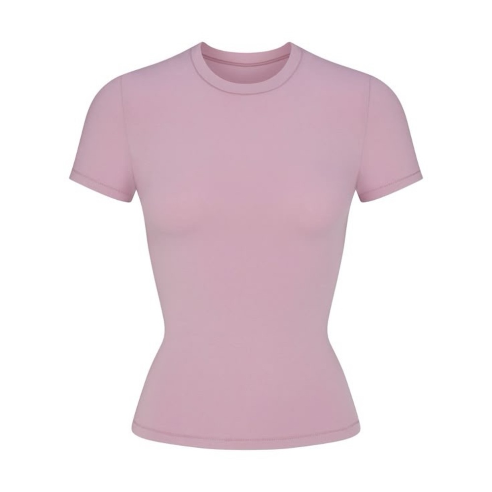Skims Cotton Jersey T-shirt in Dusk
